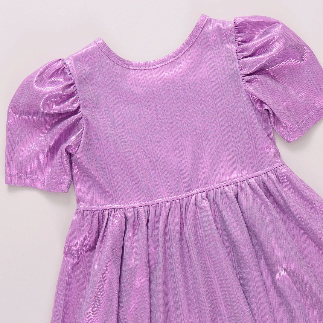 Pink Chicken Lame Laurie Dress in Lavender (size 2-6)