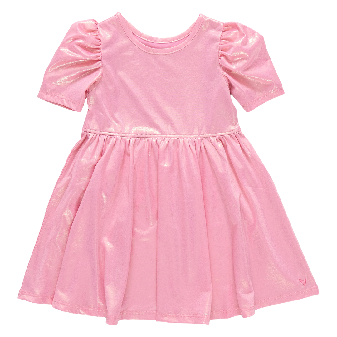 Pink Chicken Laurie Dress in Light Pink Lame (size 2-6)