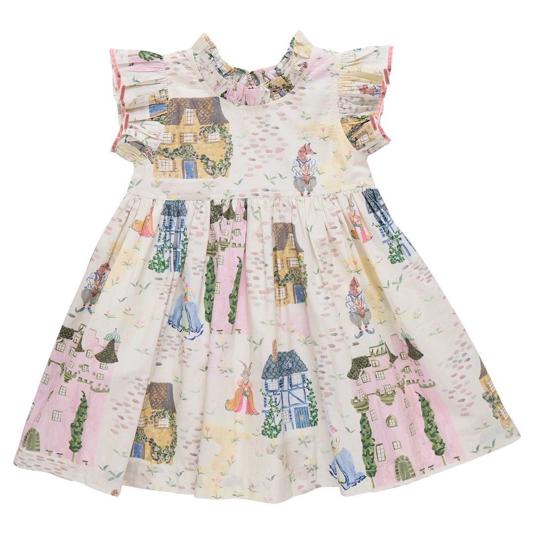 Pink Chicken Jennifer Dress in Whimsical Castle (size 3-6)