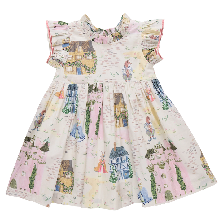 Pink Chicken Jennifer Dress in Whimsical Castle (size 3-6)