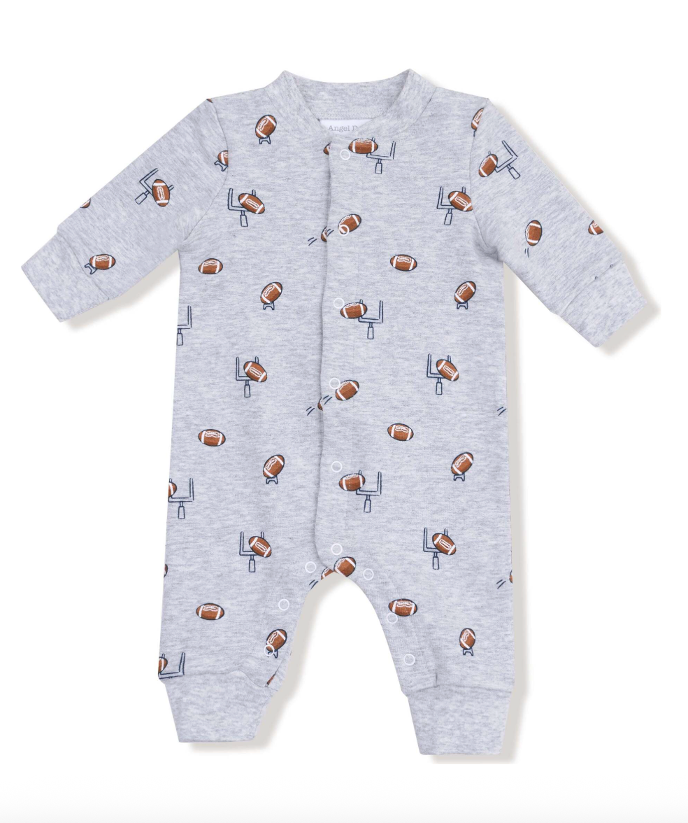Angel Dear French Terry Football Romper