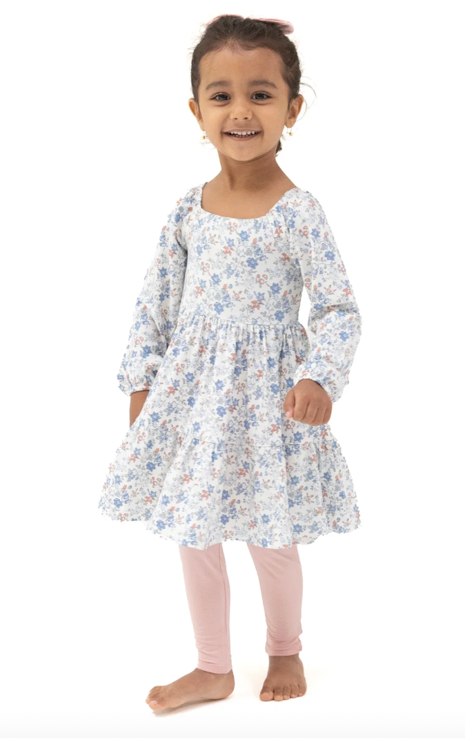 Angel Dear Country Girl Floral Dress + Legging Set