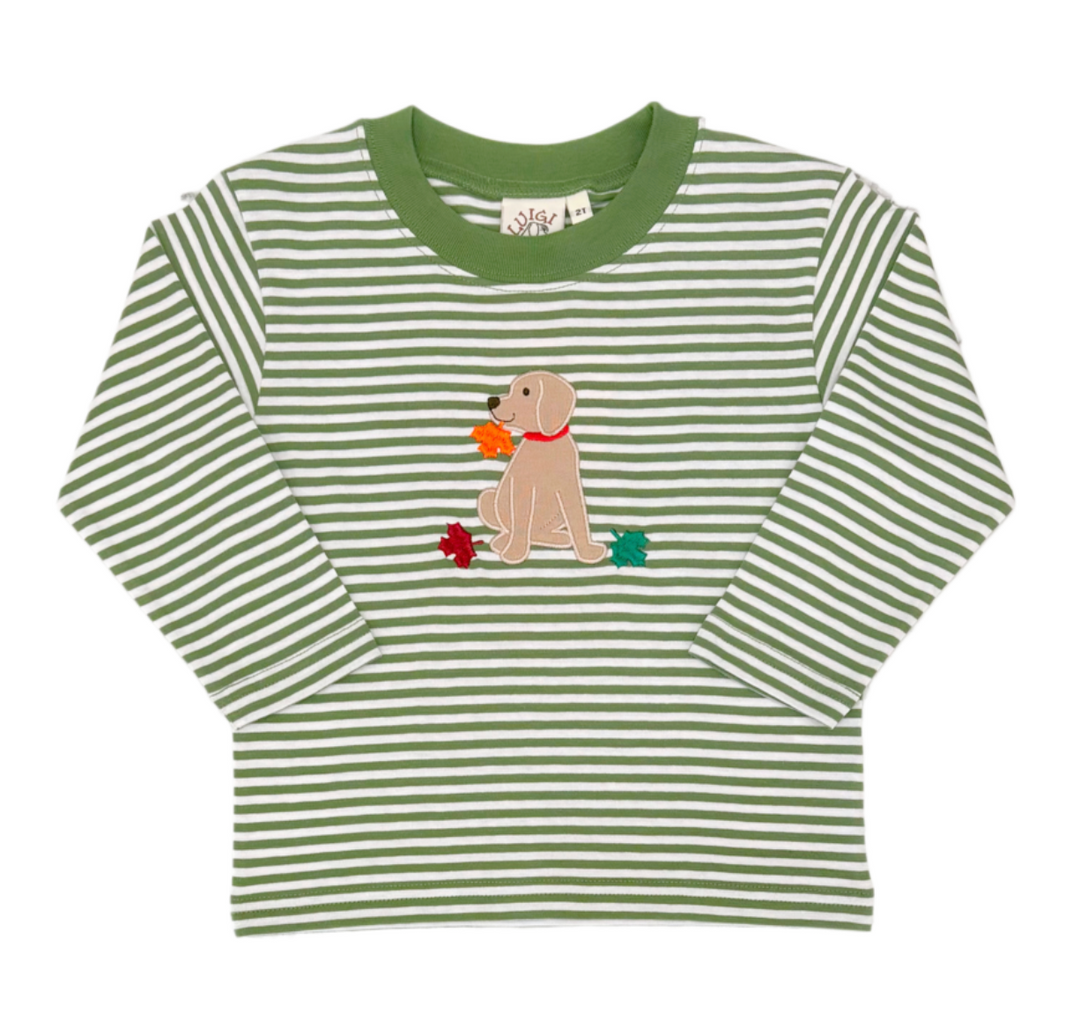 Luigi Kids Stripe Fall Lab Longsleeve Tee (5-6)