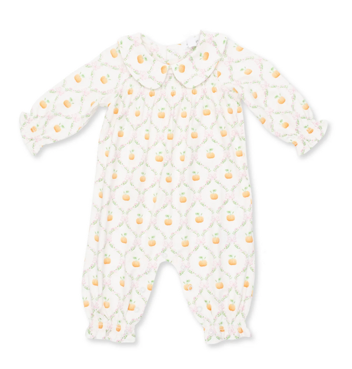 Pretty Pumpkin Trellis Romper