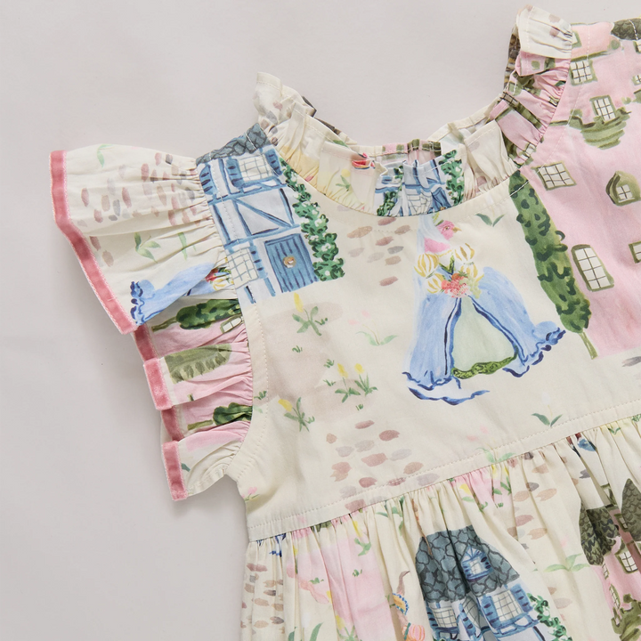 Pink Chicken Jennifer Dress in Whimsical Castle (size 3-6)