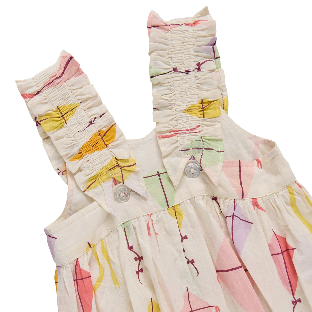 Pink Chicken Misha Dress in Flying Kites (size 3-6)