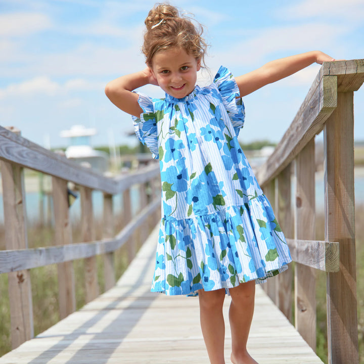 Pink Chicken Harper Dress in Hibiscus Floral (size 2-6)