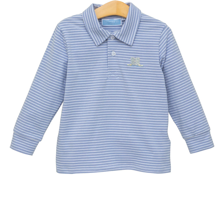 Trotter Street Kids Boot Embroidered Polo