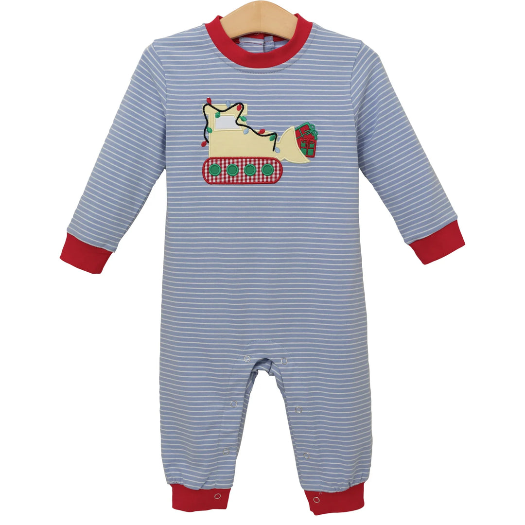 Trotter Street Kids Construction Christmas Romper