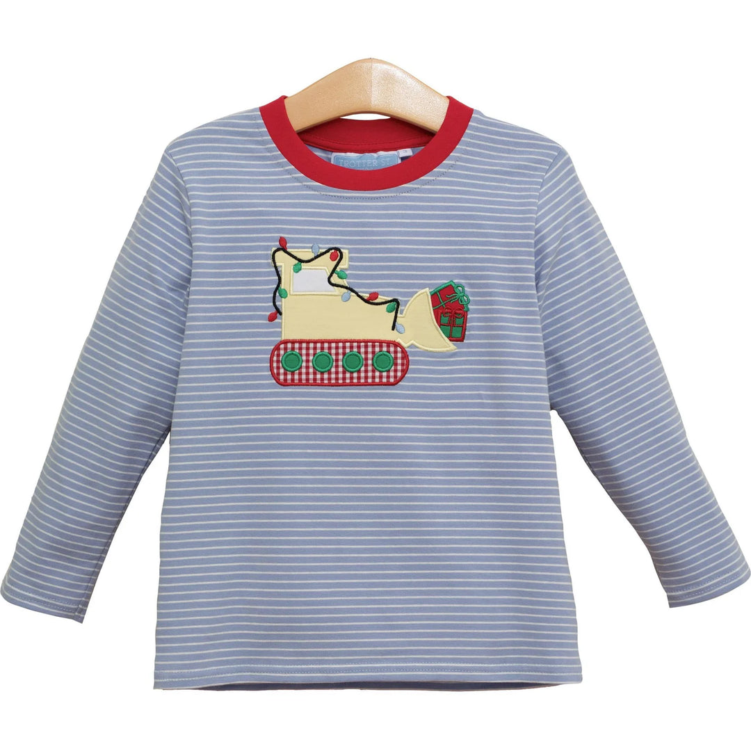 Trotter Street Kids Construction Christmas T-shirt