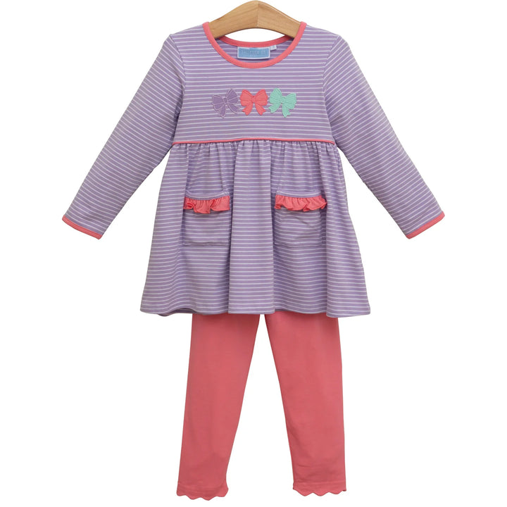 Trotter Street Kids Bows Pant Set