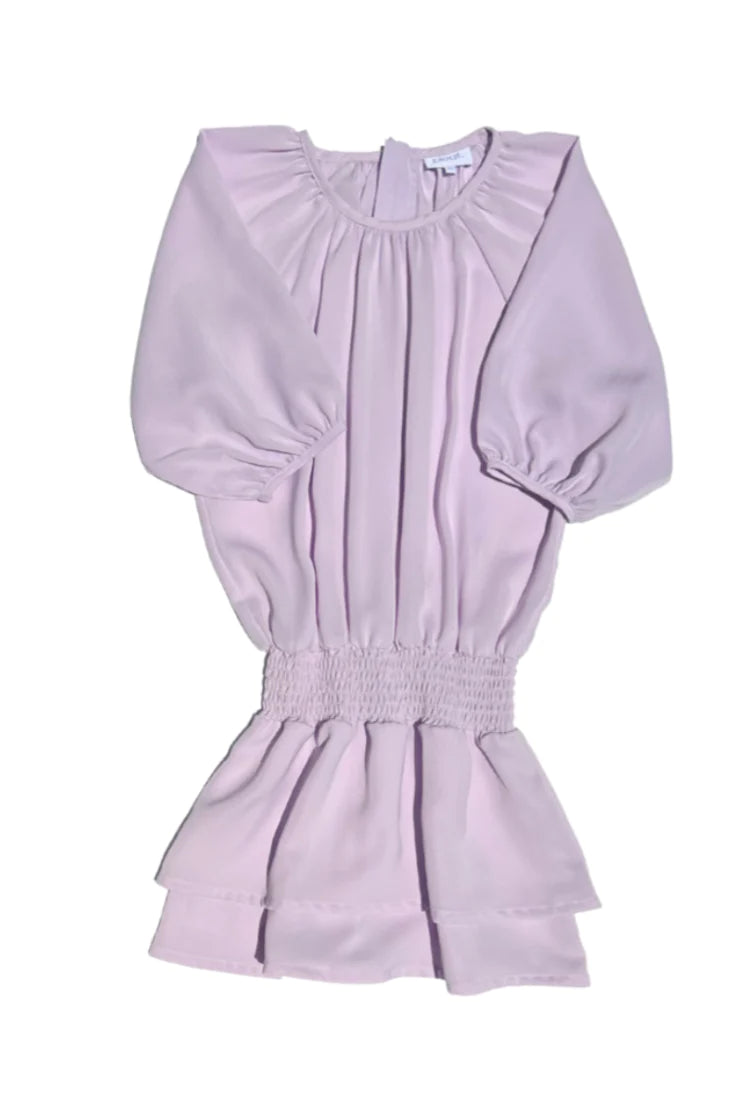 Pleat Rory Dress in Lilac
