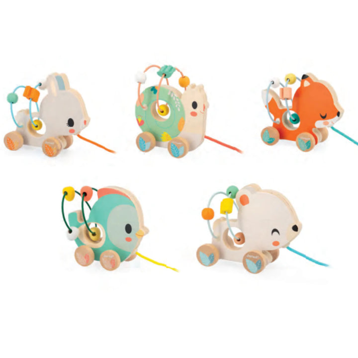 Janod Toys Animal Baby Pull Along Toy
