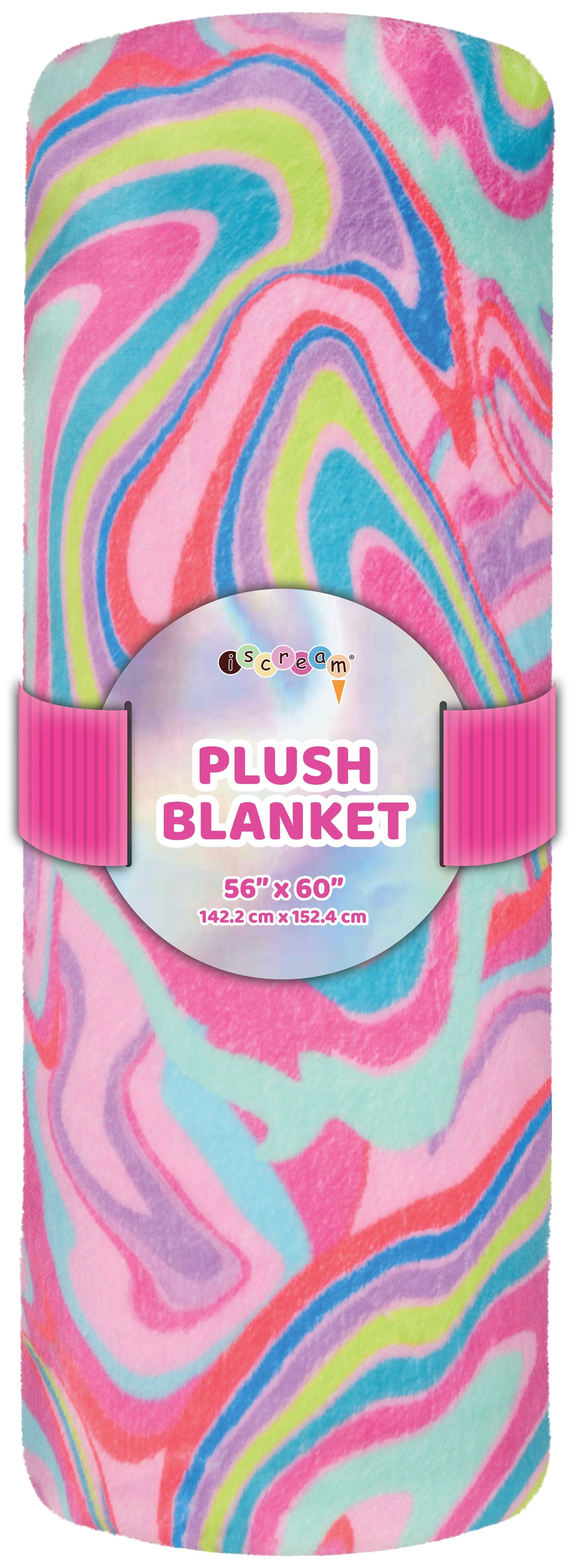 Iscream Color Swirl Plush Blanket