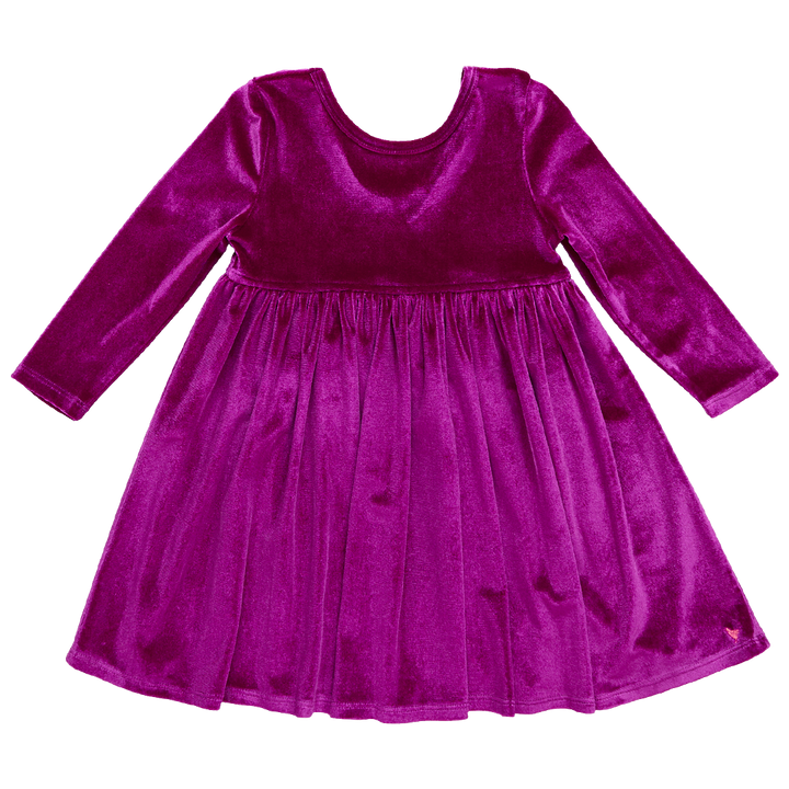 Pink Chicken Velour Steph Dress in Berry (sizes 7-10)