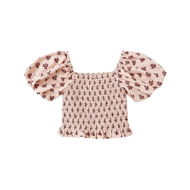 Rylee & Cru Trixie Top in Blush Fleur