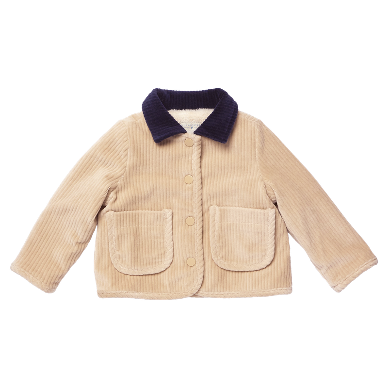 Pink Chicken Jace Plush Jacket in Khaki (size 7)