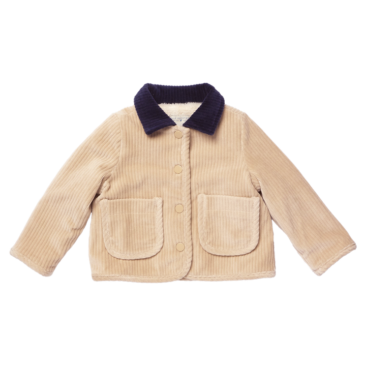 Pink Chicken Jace Plush Jacket in Khaki (size 7)