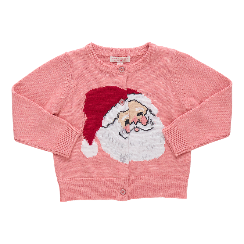 Pink Chicken Baby Maude Santa Sweater