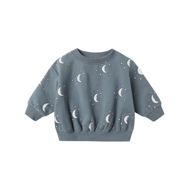 Quincy Me Relaxed Fleece Sweatshirt in Silver Moon