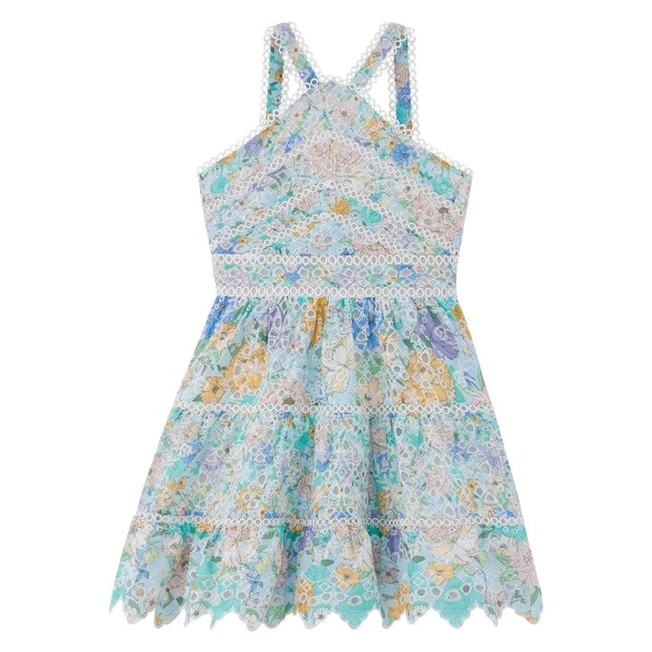 Marlo Azure Embroidered Dress