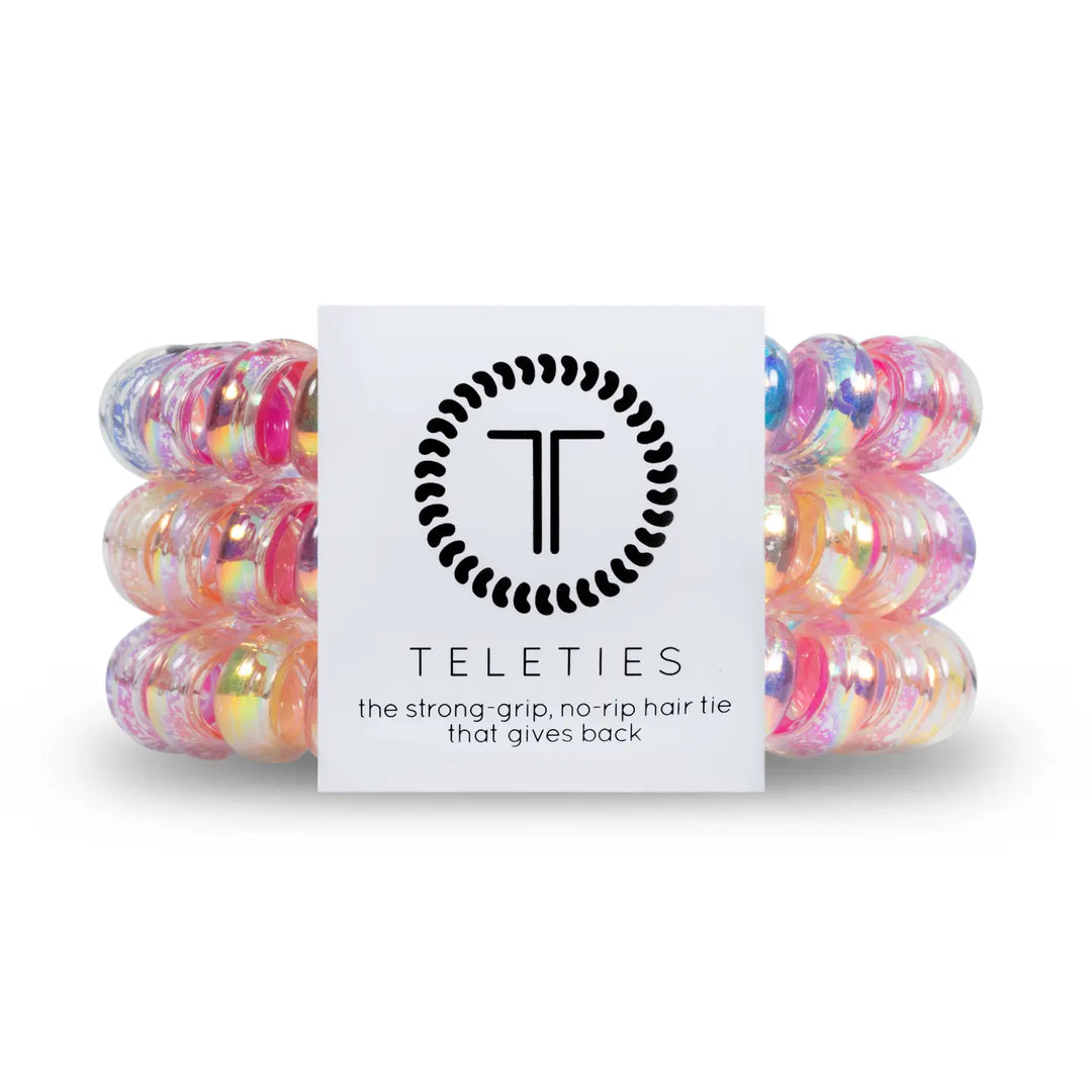 Teleties Large Hair Coils- Glitter For Breakfast