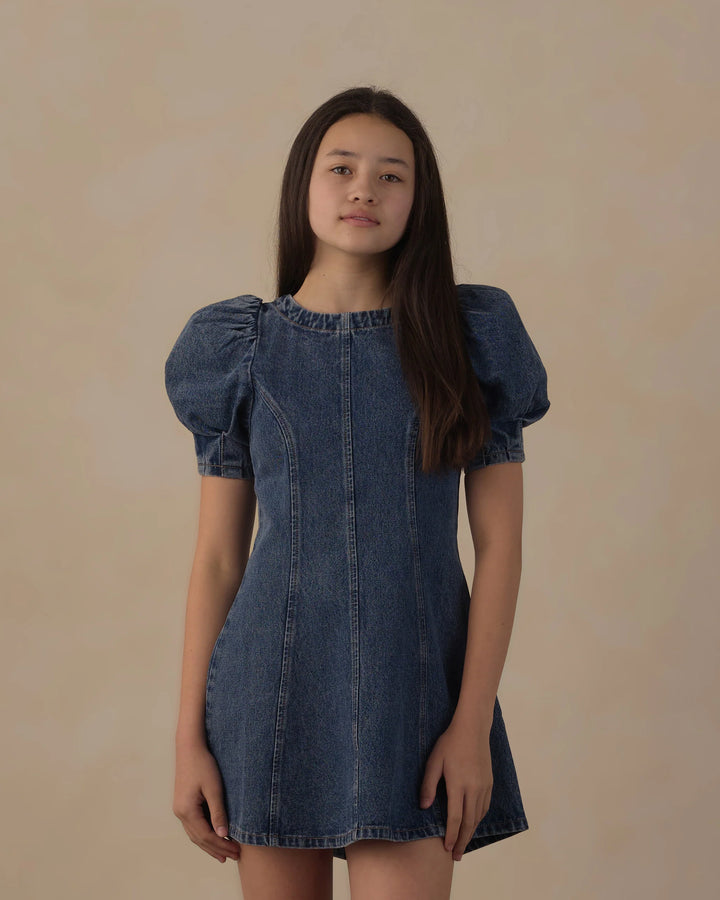 Rylee &amp; Cru Teen Levi Mini Dress in Indigo