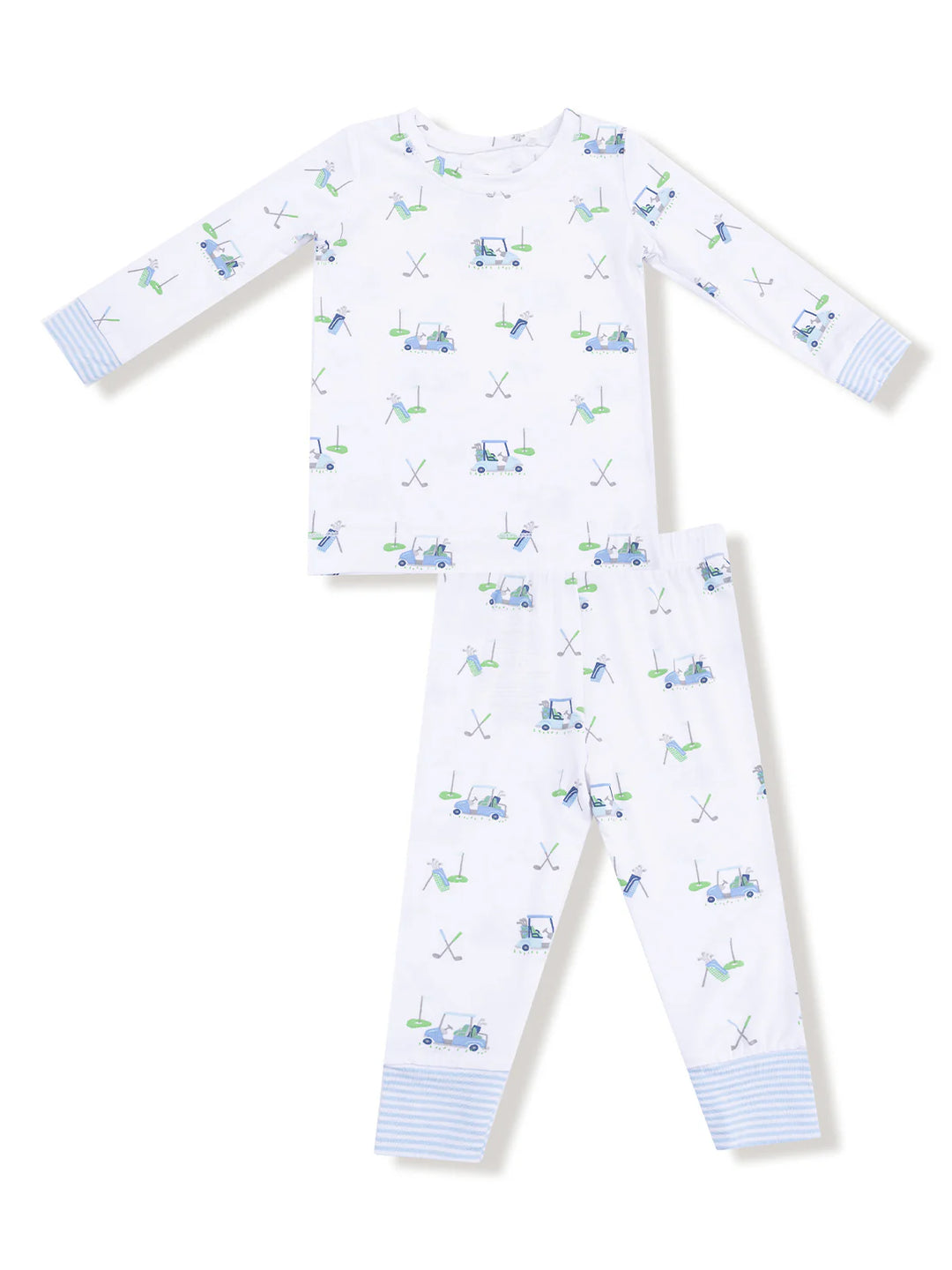 Angel Dear Blue Baby Golf Carts Pajama Set