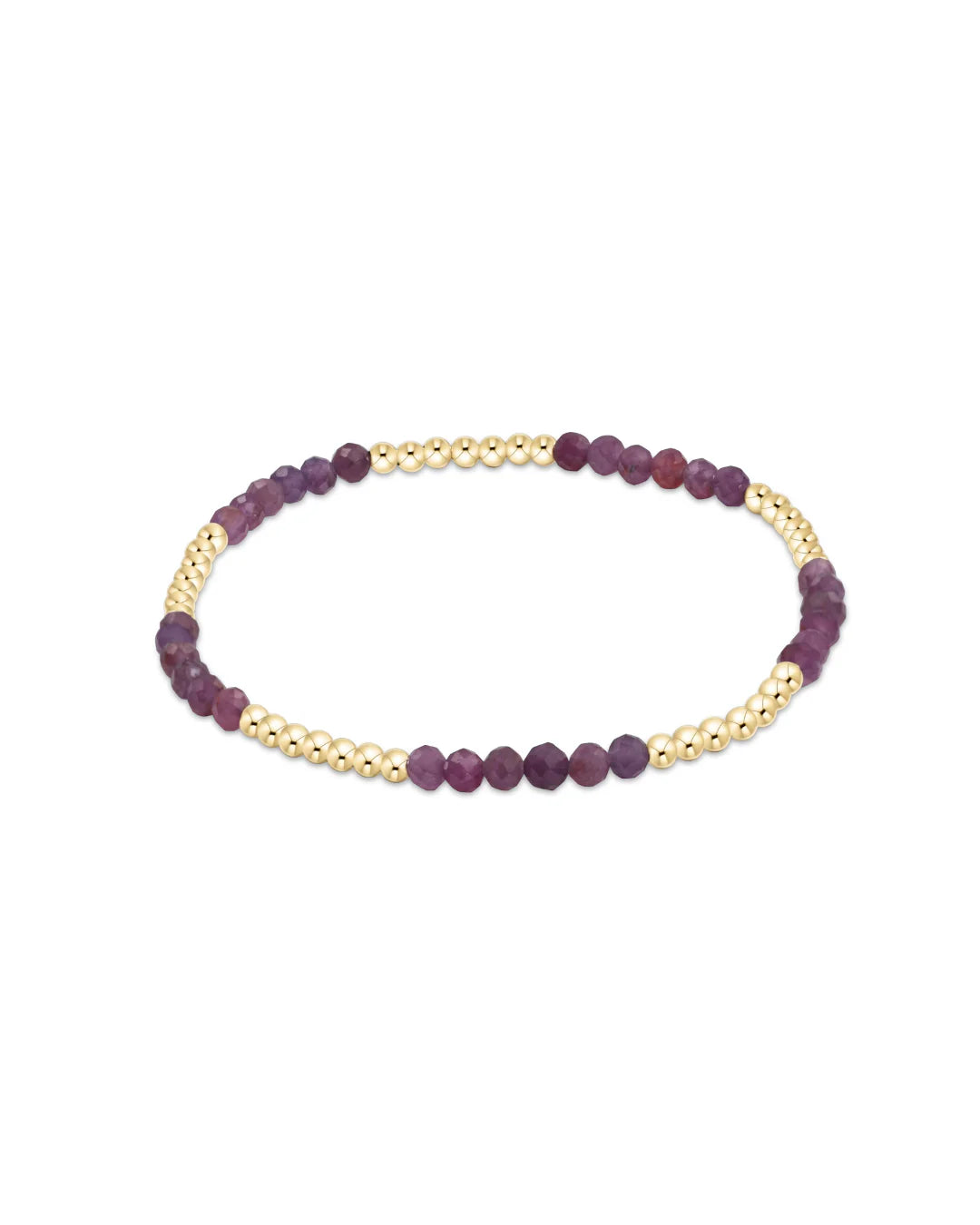 Blissful 2.5mm Bead Bracelet in Ruby