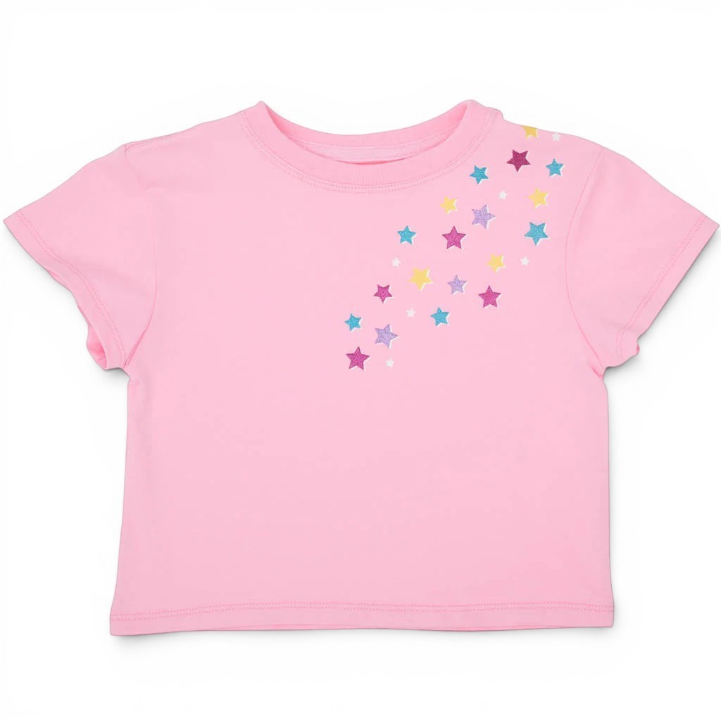 Azarhia Falling Stars Glitter Boxy Tee