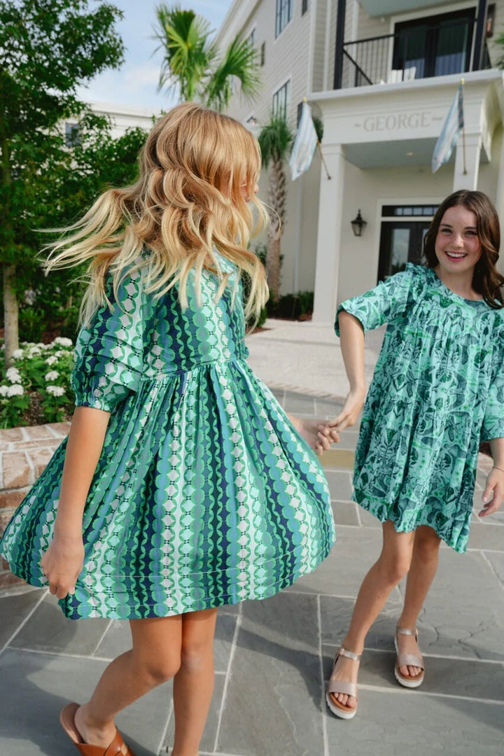 Briton Court Scout Dress in Jade Green
