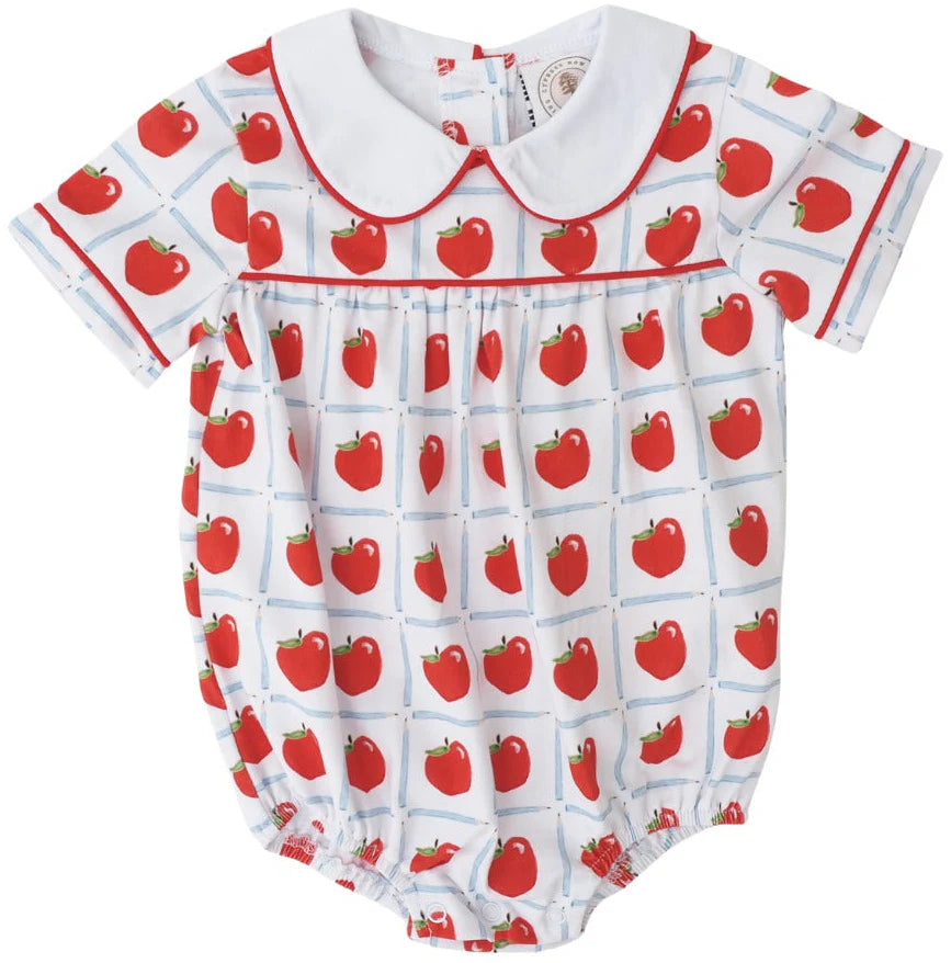Channing Apple Print Bubble Romper