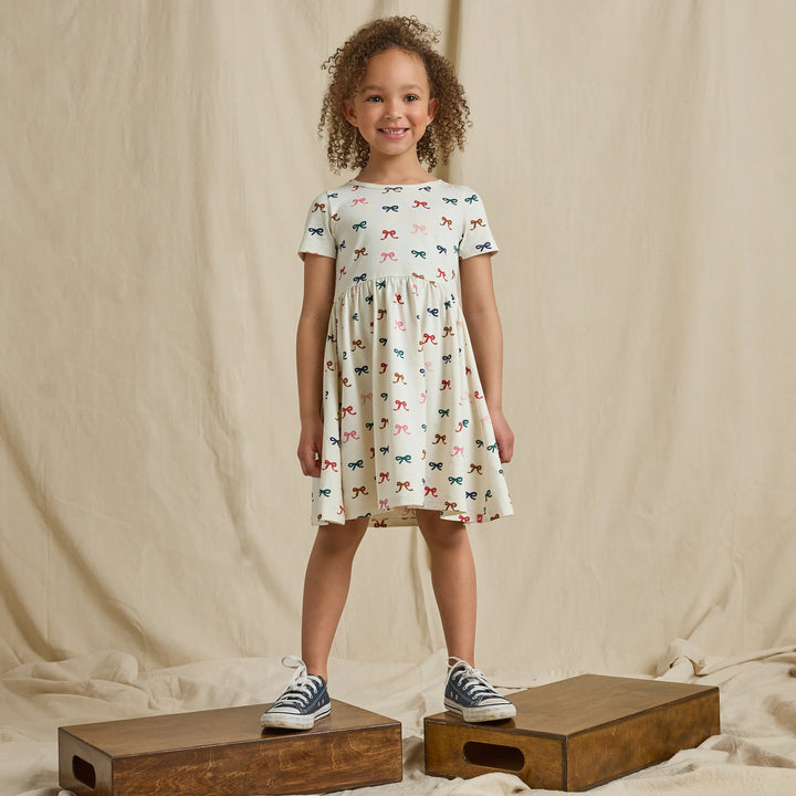 Pink Chicken Sunny Dress in Tiny Bows