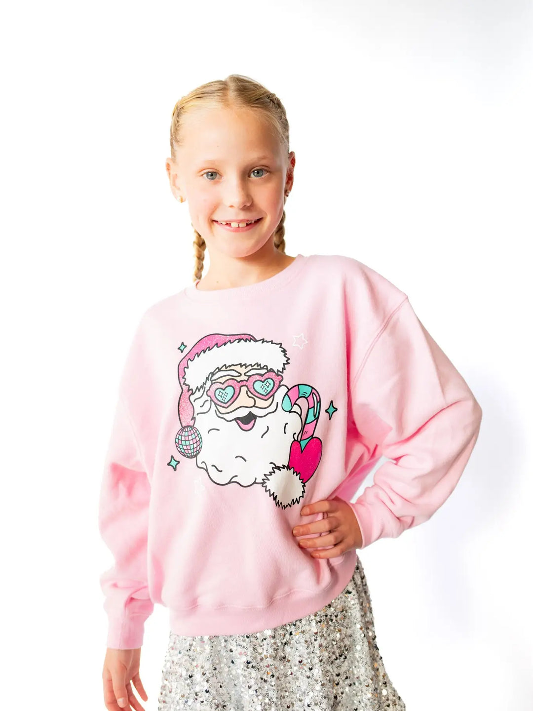 XOXO Disco Santa Sweatshirt