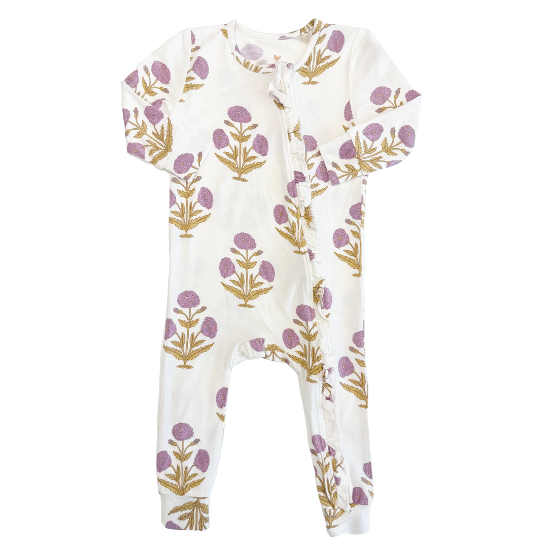 Pink Chicken Dandelion Bamboo Romper
