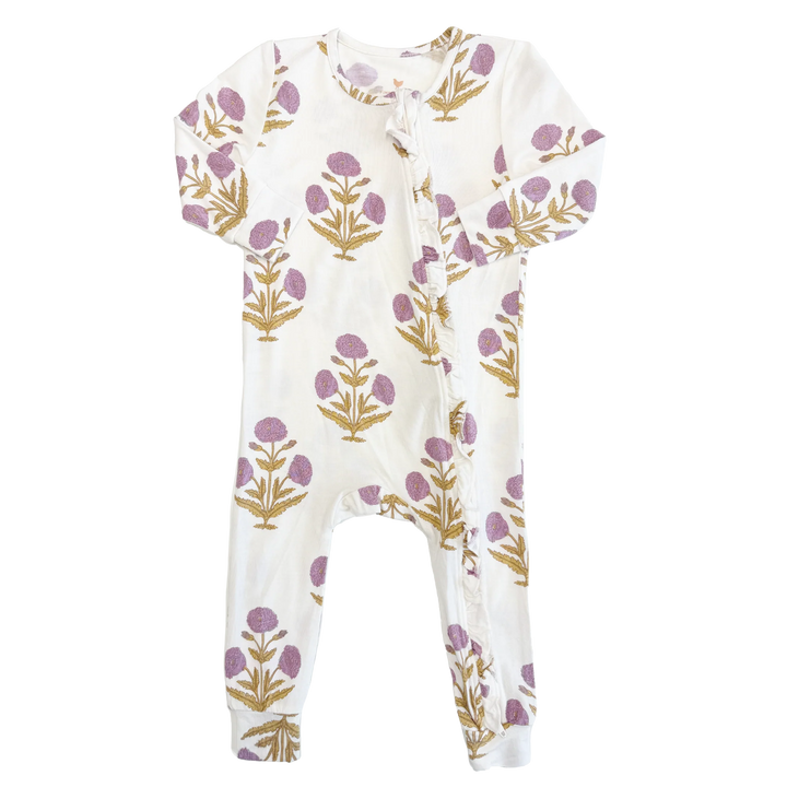 Pink Chicken Dandelion Bamboo Romper