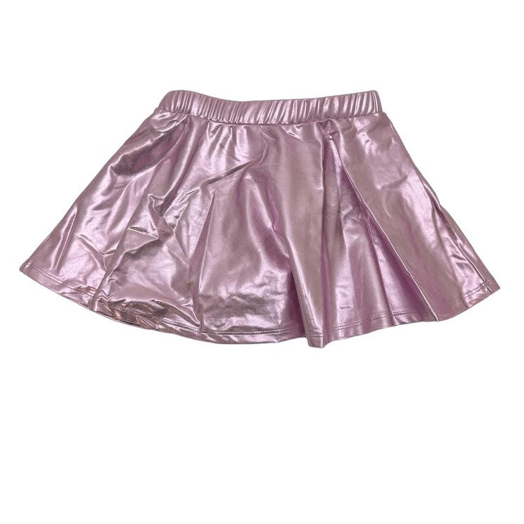 Lulu Bebe Zoe Skirt in Metallic Lavender