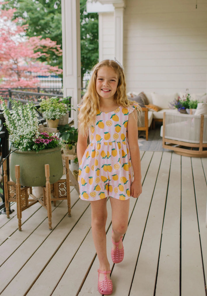 Ollie Jay Macie Romper in Lemonade