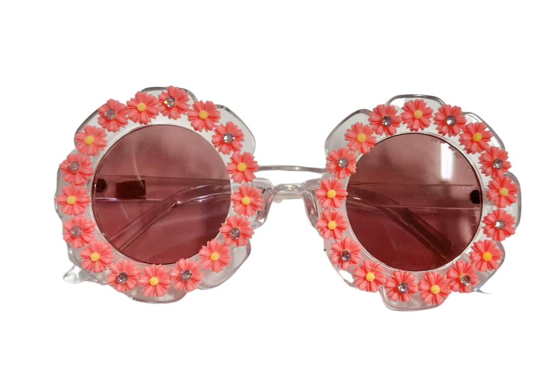 Bari Lynn Glitter Round Flower Sunnies main image 0