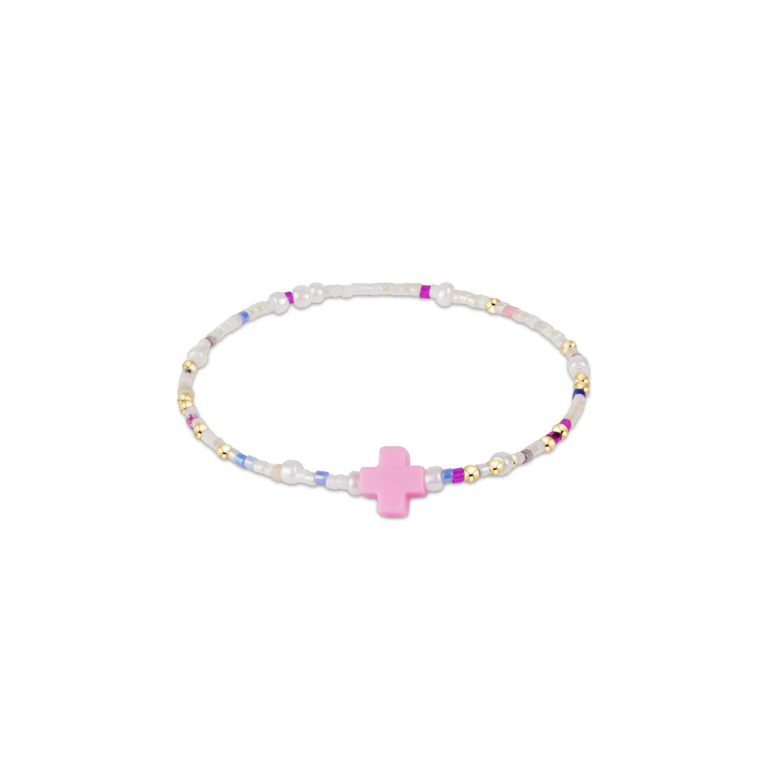EGirl Hope Unwritten Signature Cross Bracelet- Sprinkles on Top
