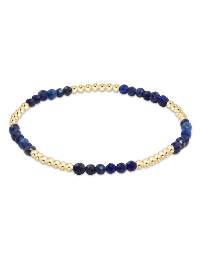 Blissful 2.5mm Bead Bracelet in Lapis