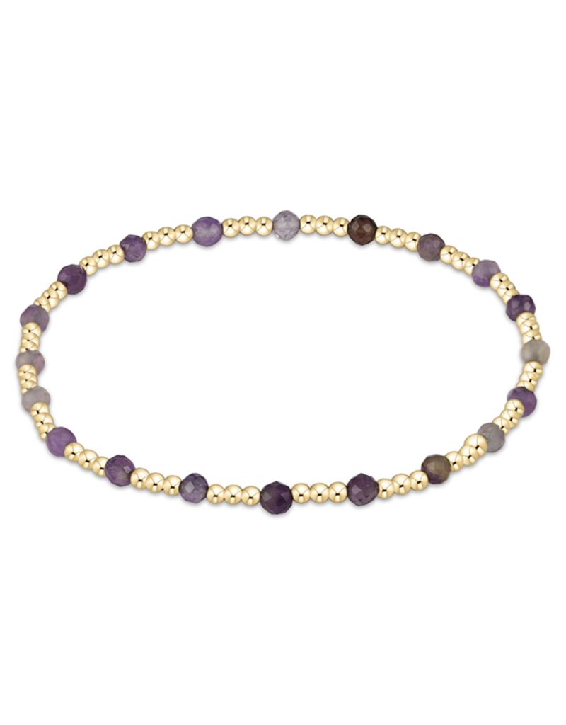 Gemstone Sincerity 3mm Bracelet in Amethyst
