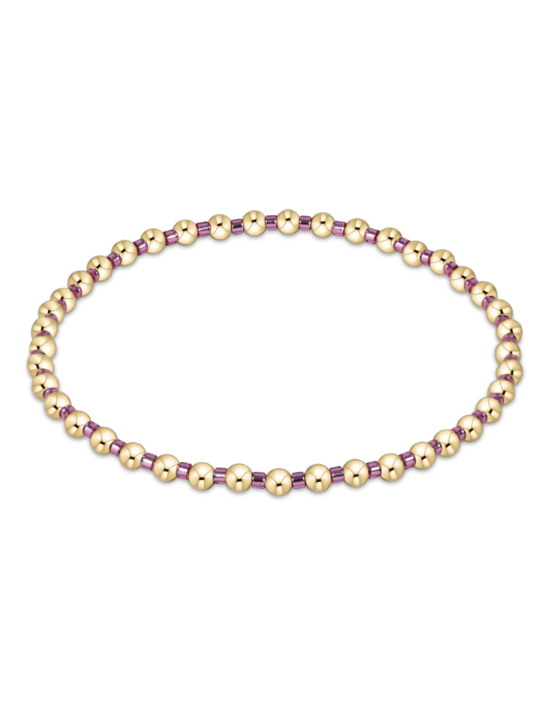 Hope Grateful Bracelet in Pink Metallic