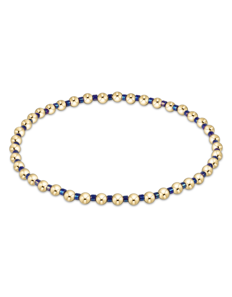 Hope Grateful Bracelet in Blue Metallic