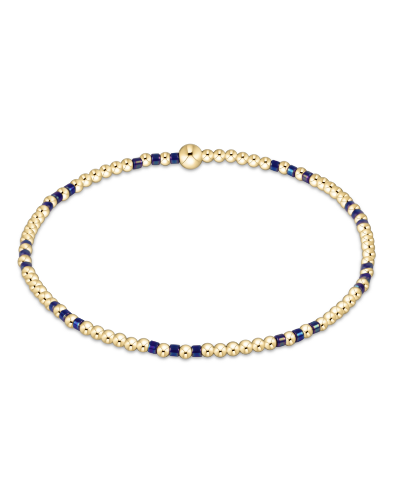 Hope Joy Pattern 2mm Bead in Blue Metallic