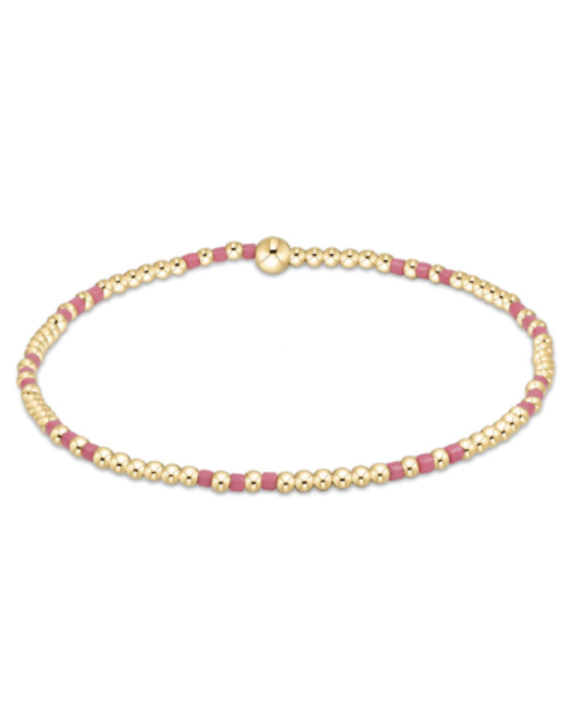Hope Joy Pattern 2mm Bead in Pink Metallic