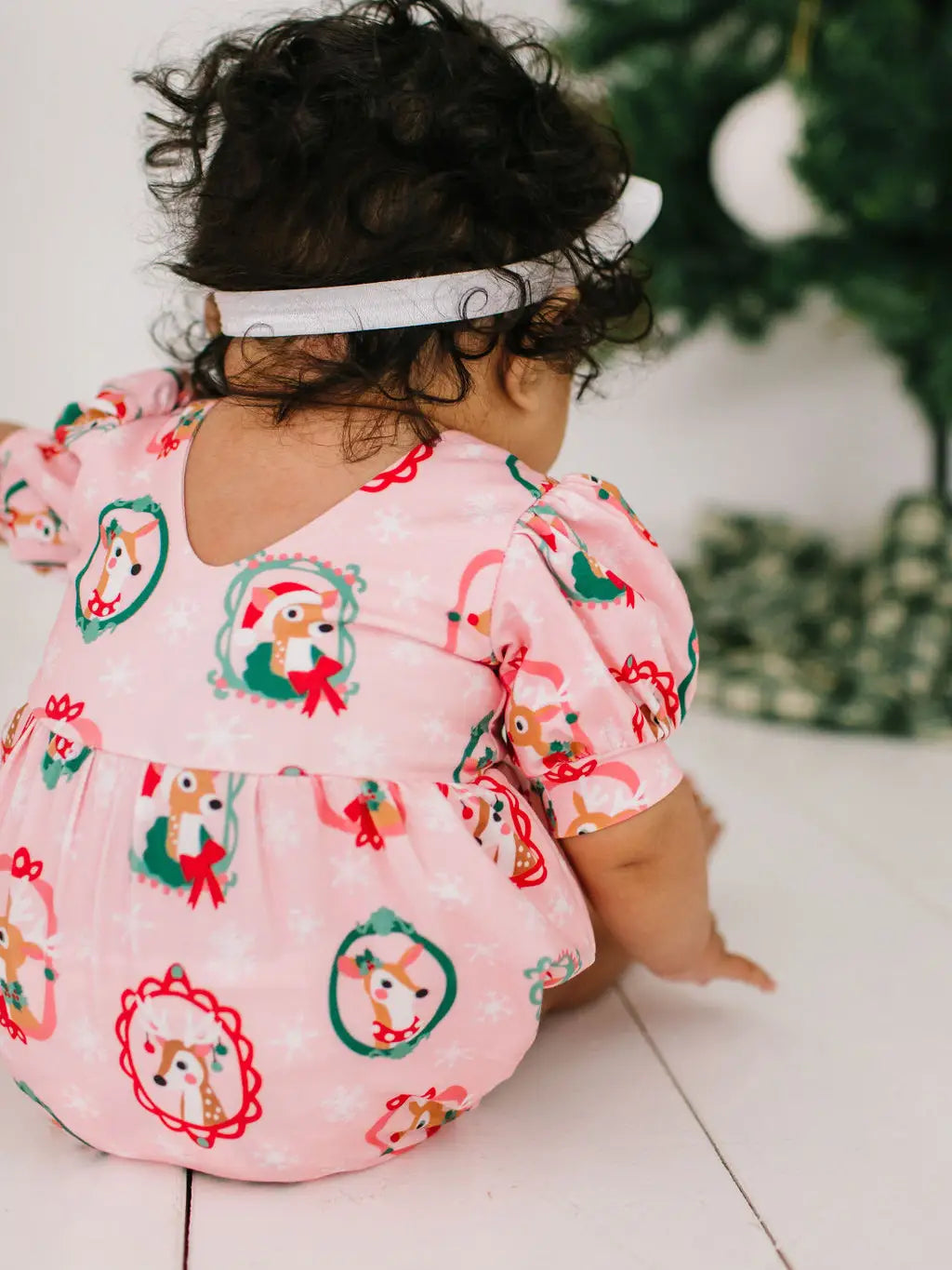 Ollie Jay Reindeer Puff Romper