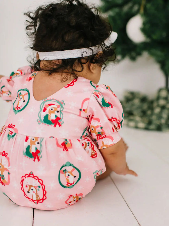 Ollie Jay Reindeer Puff Romper