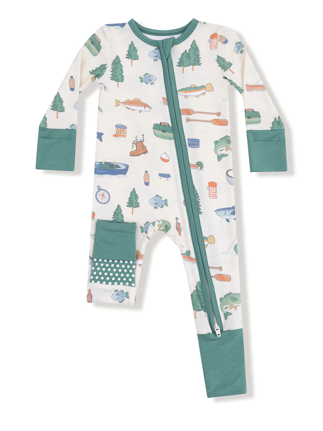 Angel Dear Fishing Things 2 Way Zipper Romper