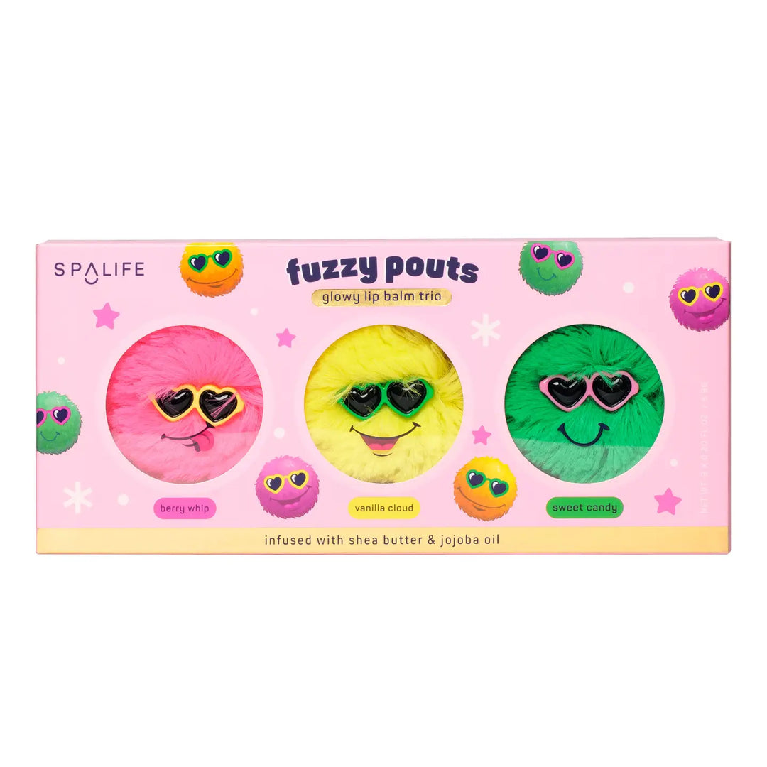 Fuzzy Pouts Lip Gloss Trio